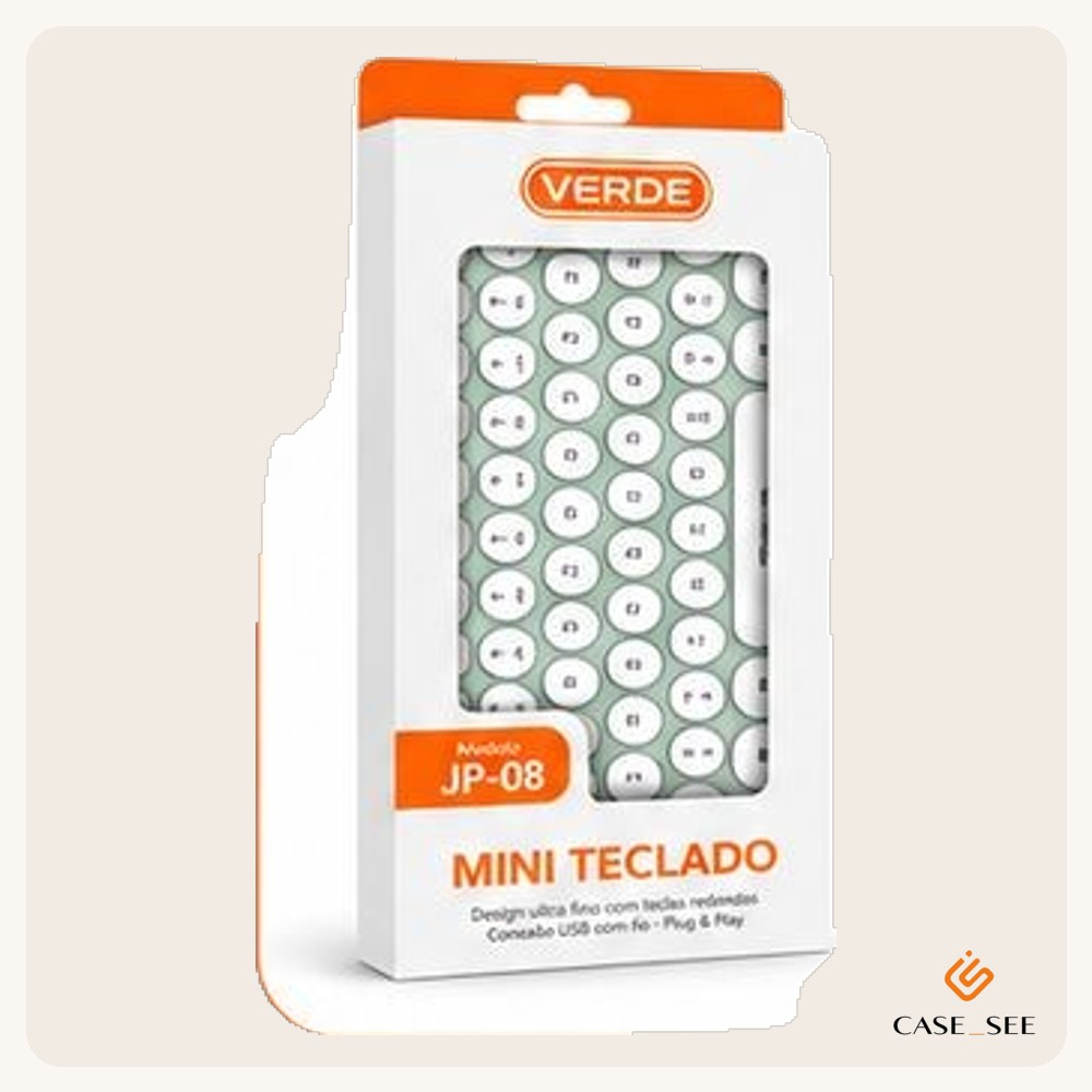 MINI TECLADO USB JP-08 VERDE
